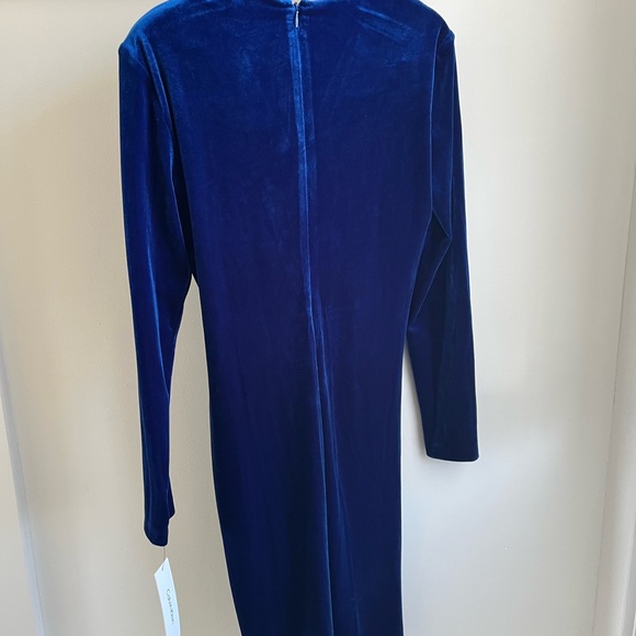 Calvin Klein Royal Blue Long Sleeve Dress - Picture 4 of 5